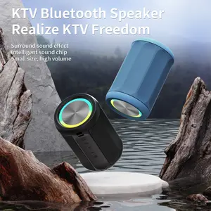 TikTokShop Stock Up,  Mini Portable Wireless Bluetooth Speaker Black IPX5 Waterproof 360° Surround Stereo Sound  TWS Interconnection Mode Long Battery Life for Home Party Outdoor Travel Smartphone Audio
