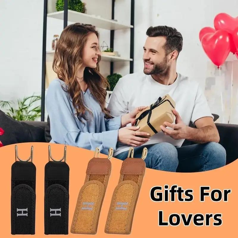 No Buckle Elastic Stretch Belt for Men & Women, Adjustable Buckleless Belt Hook, Invisible Unisex Belt for Jeans, Pants