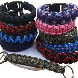 Paracord Bracelets - Basic Colors, Durable Outdoor Survival Accessory for Camping, Hiking