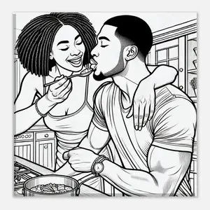 Sip and Paint Canvas, Black Art, DYI Paint Party, Couples Paint and Sip, Sip and Paint Canvas,