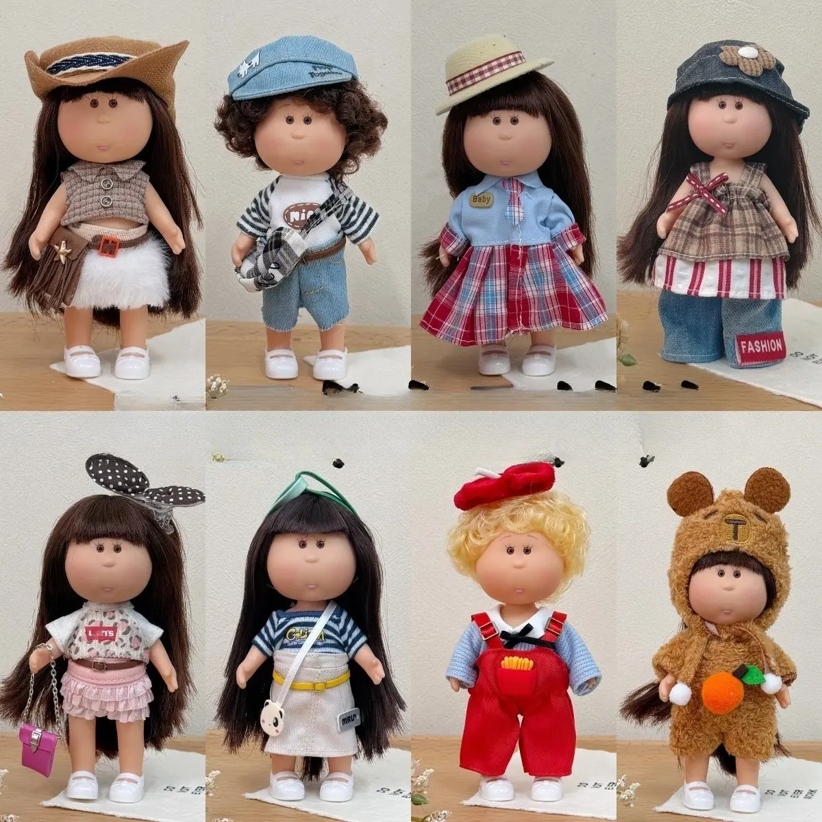 New 14cm potato doll clothes Mia Spain 14cm doll clothes figurine dress-up set