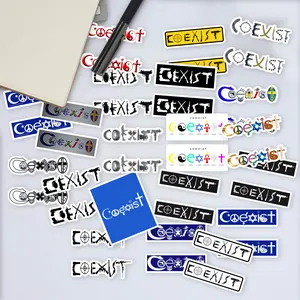 Stickers Pack 20 Pcs Coexist Luggage Colorful Water - Waterproof Guns Bike Laptop Vinyl Skateboard Guitar Aesthetic Bottle Bumper Car