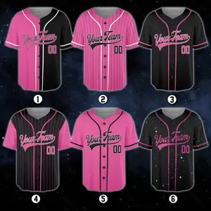 Personalized Team Name And Number Baseball Jersey, Custom Baseball Jersey for Game Day, Baseball Jersey Outfit, Girly Jersey,Family Matching, Gender Reveal