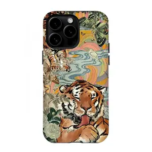 Wild Tiger & Panther Phone Case,Tough phone case,for iPhone 16 15 14 13 12 11 17Pro Max