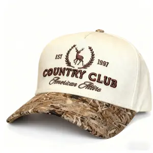 Vintage Western Camo Trucker Hat for Men & Women - Premium Snapback Cap, Soft Cotton, Cowboy & Country Style, Aesthetic American Lifestyle, TikTok Trending Streetwear, Golf & Outdoors Inspired,Delivered before Christmas.