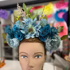 Beautiful Vibrant Catrina Headband for Dia de los Muertos
