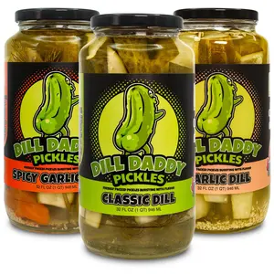 Dill Daddy Pickles 3-Pack 32oz Jars of Pickle Spears
