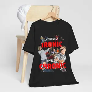 Unisex Tee, My Memes Ironic / Depression CHRONIC Shirt, Graphic Tee, Tumblr Hipster Tee, Funny Tee, Vintage Tee