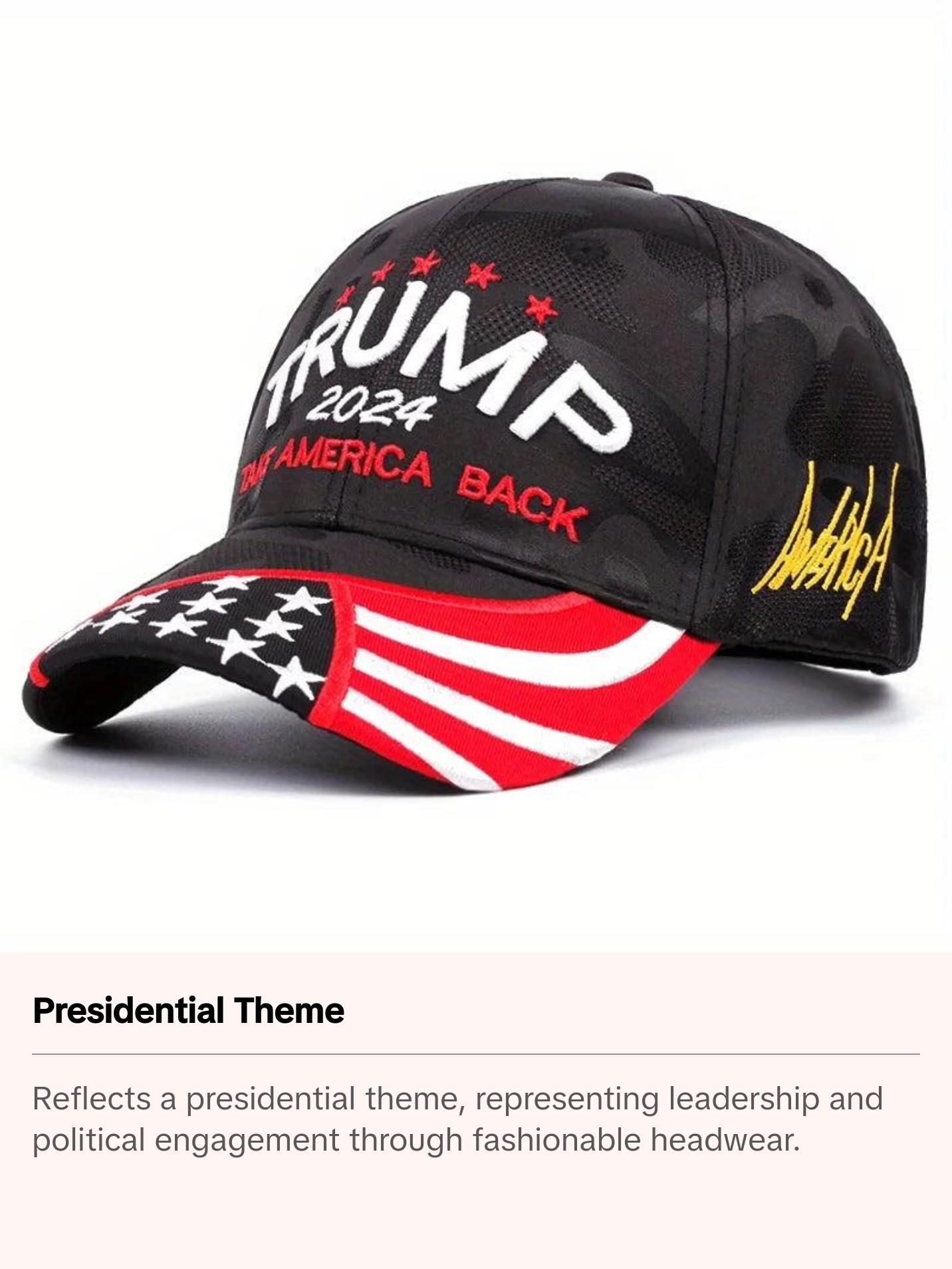 Donald Trump 2024 Cap | USA 3D Embroidered Keep America Great Snapback Presidential Hat