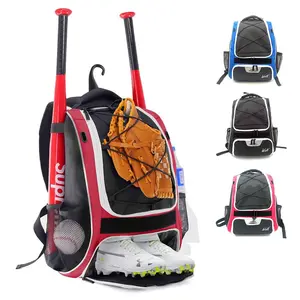WOLT Youth Baseball Backpack for T-Ball & Softball Gear，Premium Youth and Adult Baseball Gear Backpack Bat baseball equipment