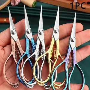 Stainless Steel Precision Curved Scissors, Multipurpose Professional Scissors for Cutting Fabric, Paper and Crafts, Home and Office DIY Sewing Supplies, Paper Cutters