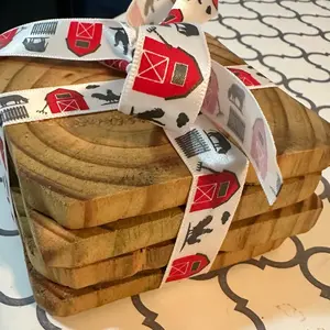 Homemade Wooden Drink Coasters