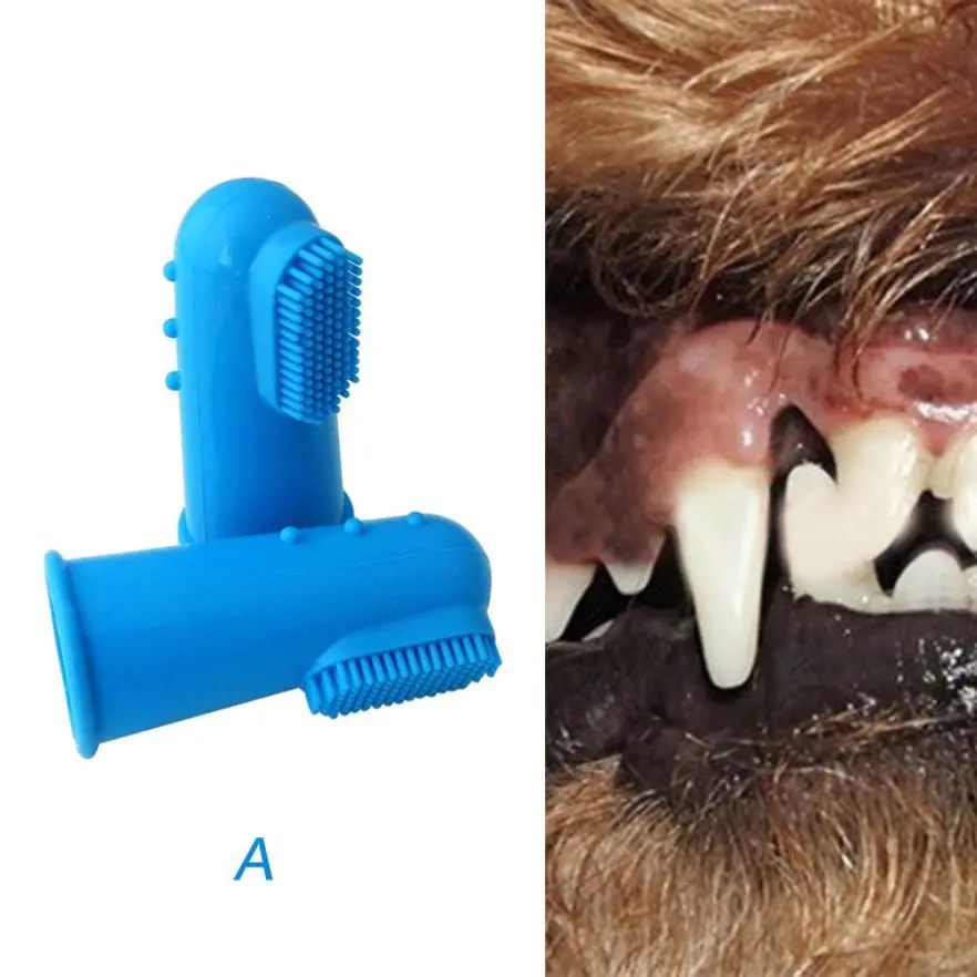 Pet Toothbrush Silicone Finger Dog Toothbrush Cat Finger Sets Brushing Teeth Oral Cleaning Supplies