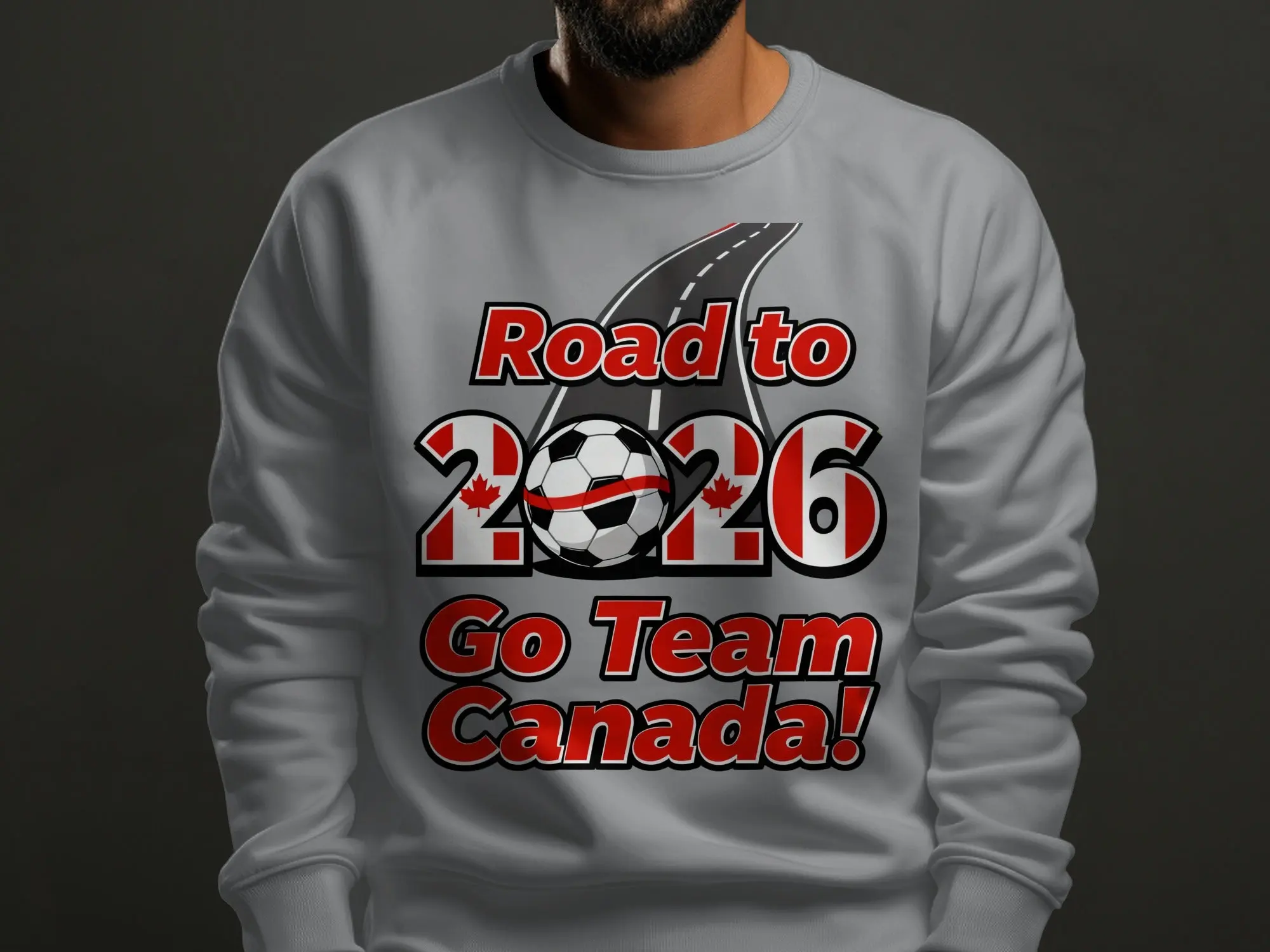Canada Fan Gear Soccer Unisex Sweatshirt: Limited Edition Road to 2026 Design