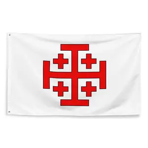 Order of the Holy Sepulchre Flag - The Crusades Christian History Decor Catholic Christianity Historical Gift