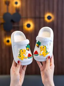 Cute Cartoon Slippers for Boys & Girls, Soft Slippers, Breathable Non-Slip Indoor Outdoor Shoes, Perfect for Beach Pool Activities