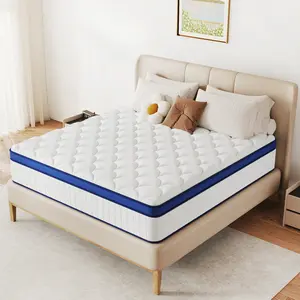 mattresses 12-inch/14-inch Memory Foam Spring Mattress - Medium Firmness, featuring an ergonomic design and upgraded support springs. It delivers a comfortable yet supportive sleeping experience, is fiberglass-free, and suitable for homes and hotels.