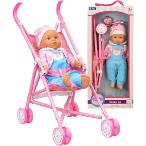 Dolls To Play My First Baby Doll Stroller, Soft Body 16 Inch Baby Doll Included Fun Play Combo Set for Babies, Infants, Toddlers, Girls, Kids