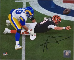 Aaron Donald Los Angeles Rams Autographed 8" x 10" Super Bowl LVI Champions Sack Photograph - Fanatics Authentic Certified