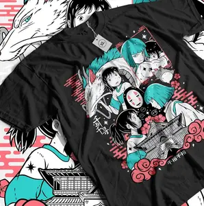 Spirited Away Graphic Tee - 25th Anniversary Shirt, Chihiro Spirit World Aesthetic, TikTok Viral Style