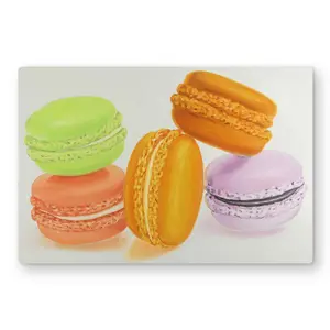Begin Home Decor C1MP2436EISUJH 24 x 36 in. Small Bites of Macaroons Wall Art - Hyperrealist Kitchen Metal Print