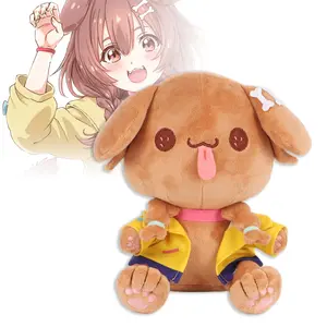 22cm/8.66in Hololive Friends Inugami Korone Kedama Plush | Cute Anime VTuber Furball Plushie | Soft Collectible Stuffed Animal for Desk, Bedroom & Gaming Setup | Kawaii Gift for Anime Fans & Hololive Collectors