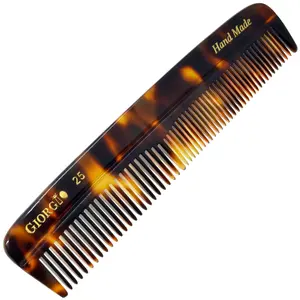 5.1" Handmade Fine and Wide Tooth Pocket Dressing Comb