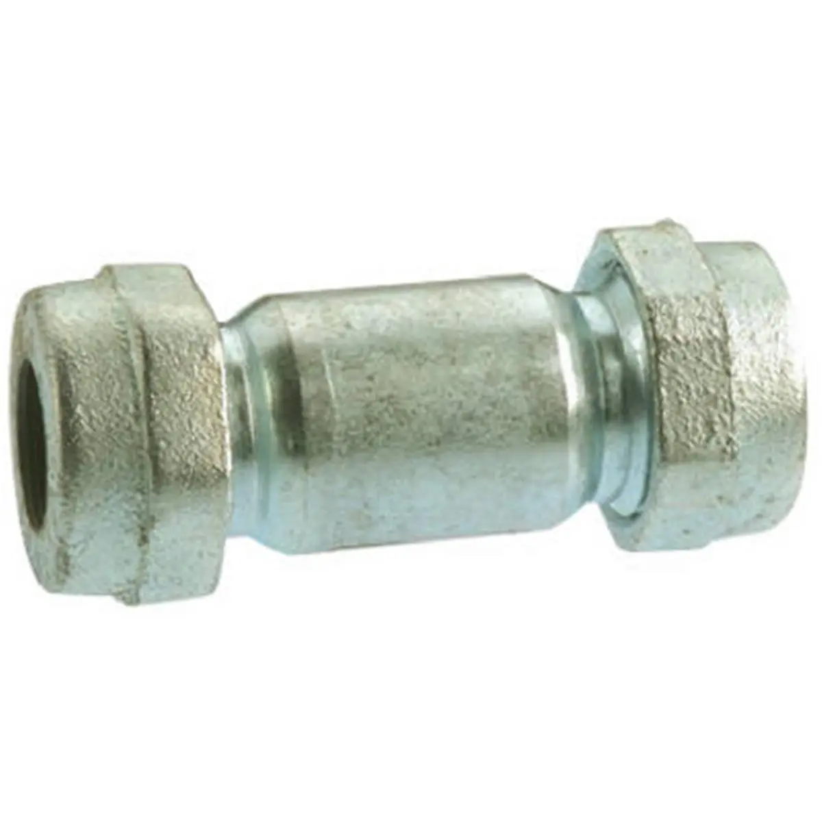 212 MAIN Heavy Duty Steel Body 0.5 in. Compression Galvanized Steel Pipe Repair Coupling with Nuts, Rubber Gasket (Pannext Fittings G-LCC05) for Sailing Water Sports, Water Pipe Maintenance, Steel Pipes