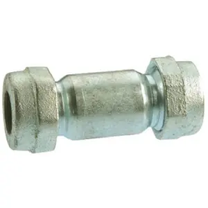 Pannext Fittings G-LCC07 0.75 in. Compression Galvanized Pipe Repair Coupling
