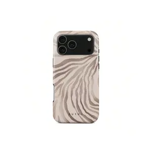 BURGA  Case |   Beige Zebra Print Case Suitable For 17/17 Air/17 Pro/17 Pro Max/16 Pro Max/15 Pro Max/14 Pro Max/13 Pro Max/12 Pro Max |   High Quality |   Teenage Girl Gift