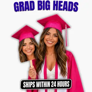 Graduation 2026 Big Heads on a Stick, Face on a Stick, Graduation Fan, Class of 2026, Fat Head Cut Out Sign, Gift for Graduate