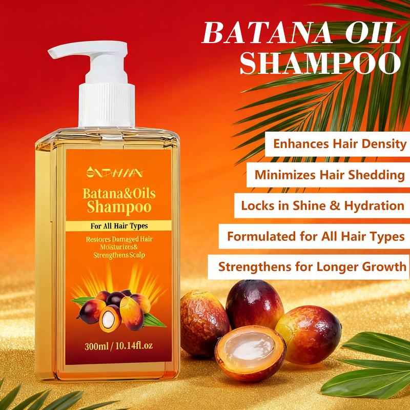 SNTWMN Batana Oil Shampoo for hair growth, Rosemary Shampoo - Moisturizing Hair Shampoo for Women and Men to Gently Cleanse, Repair & Protect Strands (10.14 oz)