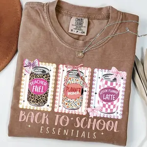 Comfort Colors Summer Teacher TShirt Back to School T-Shirt Last Day of School Tee Teacher Appreciation Gifts Teacher Summer Soda Can TShirt