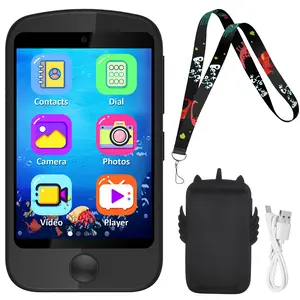 CJC CJCMALL Kids' Smartphones Touchscreen Toys with Games & Education 2.8-inch 8GB 32MB 800mAh Battery for Girls Boys Ages 3-10 with Phone Case & Portable Sling