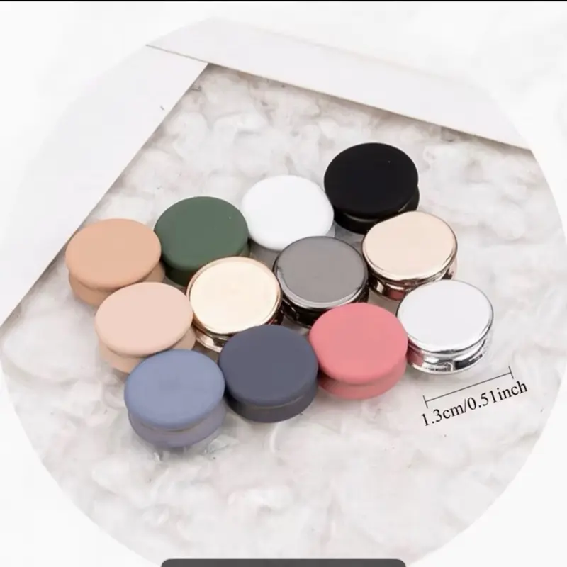 5-Piece Pack Magnetic Hijab Pins – No-Snag Multi-Color Strong Magnet Fabric Clips for Hijabs, Scarves & Collars, Matte Finish