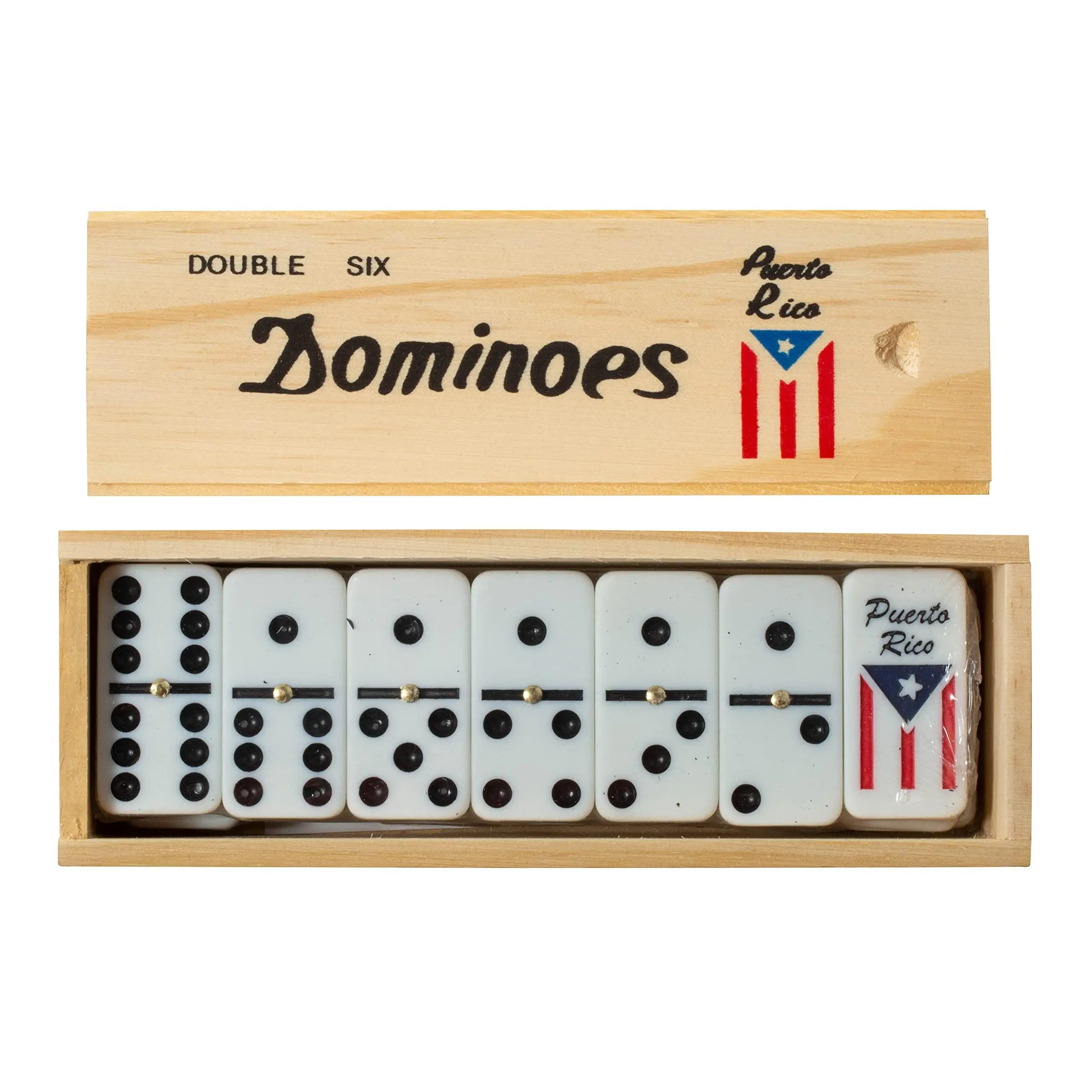 Dominoes With Puerto Rico Flag Dominoes With Puerto Rico Flag