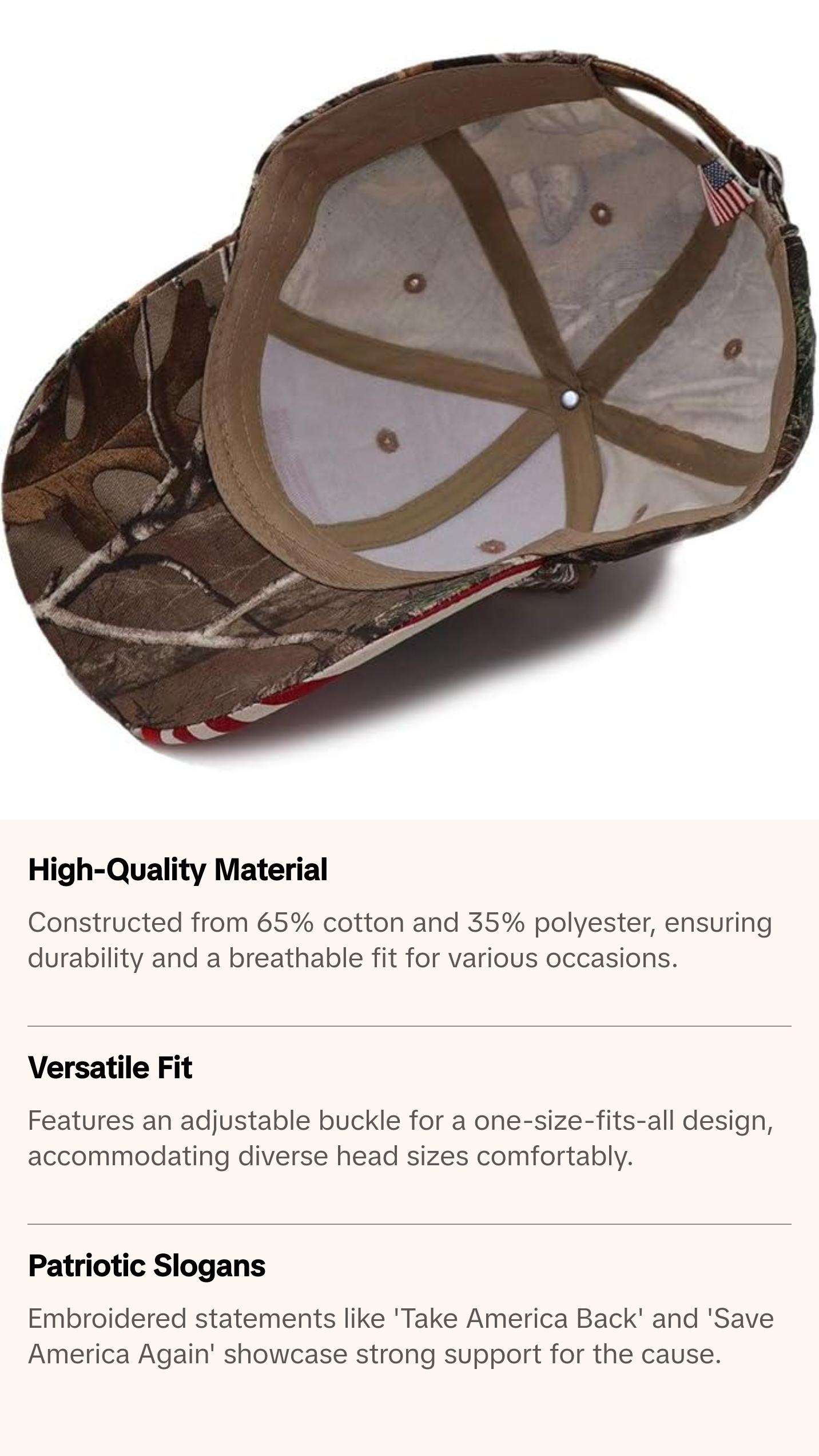 Trump 2024 Camouflage Baseball Hat