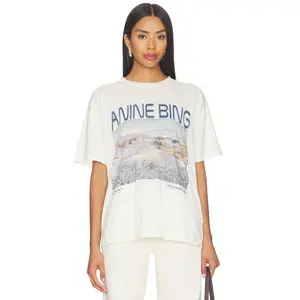 ANINE BING Cade Wildflowers Tee in Off White