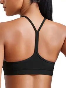 Women's Yoga Fitness Bra Set, Detachable Pads, Sexy Y-Back Sports Bra, Anti-Sagging, Daily Gym Wear, Running Workout Clothes, Exercise, Strappy Sports Bras