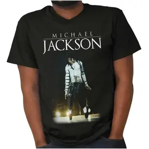 🕺[%100cotton][Graphic Tee]Michael Jackson Bad Tour Toe Stand Dance Crewneck T Shirt Unisex Cotton Graphic Tee Retro Music MJ King of Pop Shirt Vintage Concert Outfit Streetwear Top Pop Culture Fan Gift Casual Everyday Wear Iconic Performance Dance Tee
