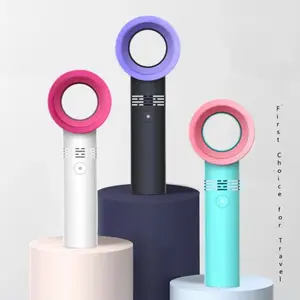 Bladeless Portable USB Leafless Mini Fan Air Cooler Rechargeable Handheld Painted Mini Fan Manufacturer Warrenty Charging Compact Device Plug