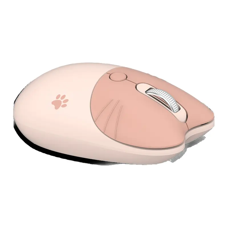 Cute Meow Cute Cartoon Wireless 2.4G Bluetooth Dual Mode Silent Mouse
