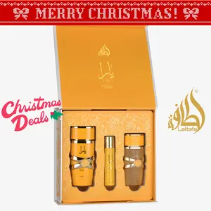 Lattafa Yara Tous Fragrance Gift Set - EDP 100ml + Travel Spray 12ml + Hair Mist 50ml