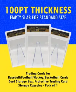 Vanity Slabs Holder 100pt Thickness for Standard Size Trading Cards for Baseball Football Hockey Basketball Cards