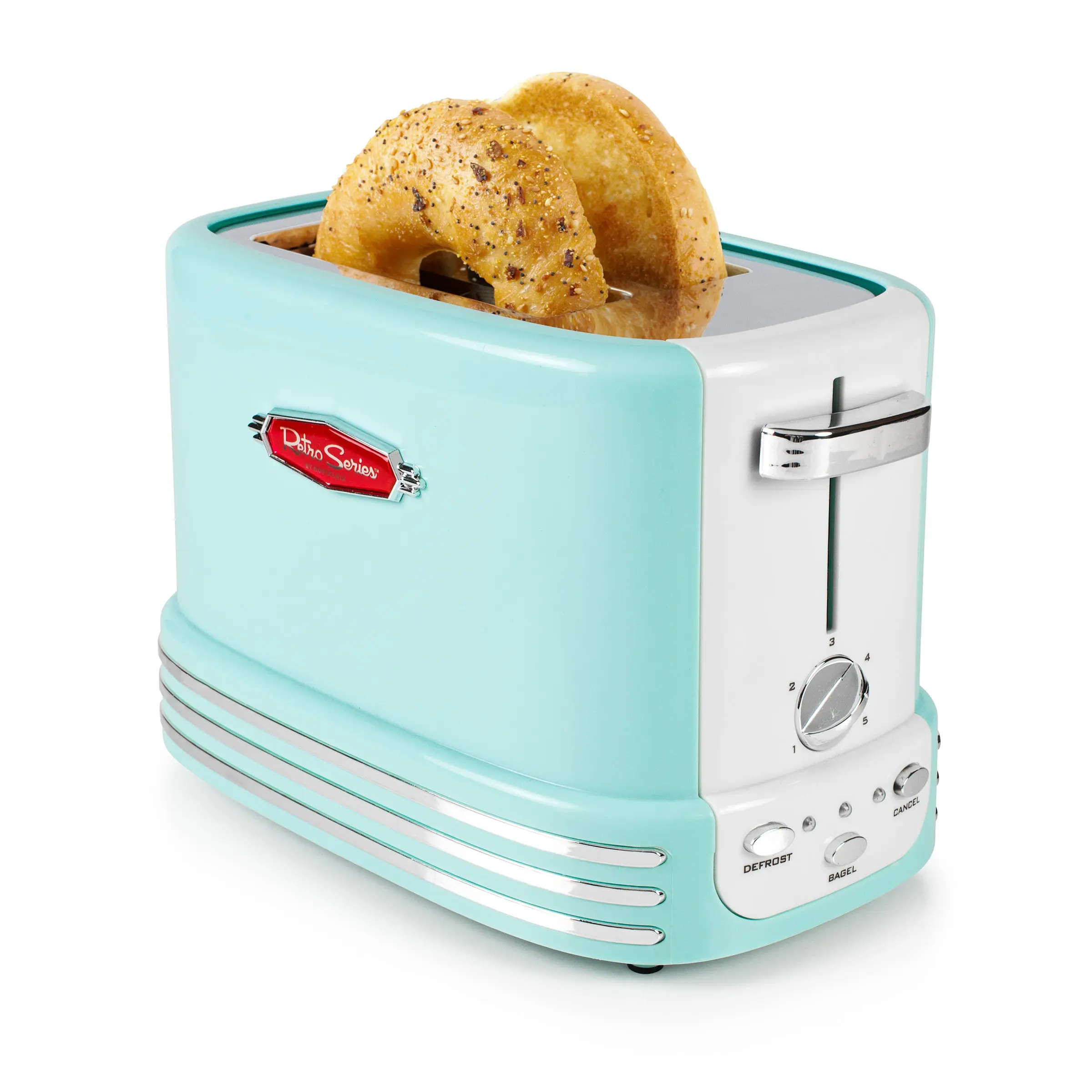 Retro 2-Slice Toaster, Aqua Retro 2-Slice Toaster, Aqua
