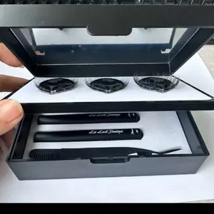 DIY Luxury Lash Extensions Kit - Mascara set - Pink or Black now with mirror .