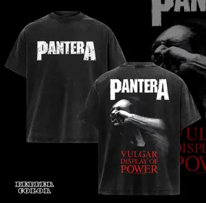 Pantera Vulgar Display of Power T-Shirt , Pantera T-Shirt , Rock N Roll Band Tee . Music Graphic Tee, Rock Band Shirt, Retro Music Tee, Rock Music Lover Shirt, Vintage Band Shirts Casual Comfort Cotton Fabric Fit Top, Top Men's and Women's Clothing