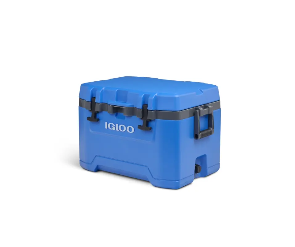 50QT Insulated Ice Chest Cooler, Portable Hard Cooler for Camping and Outdoor Activities, Blue