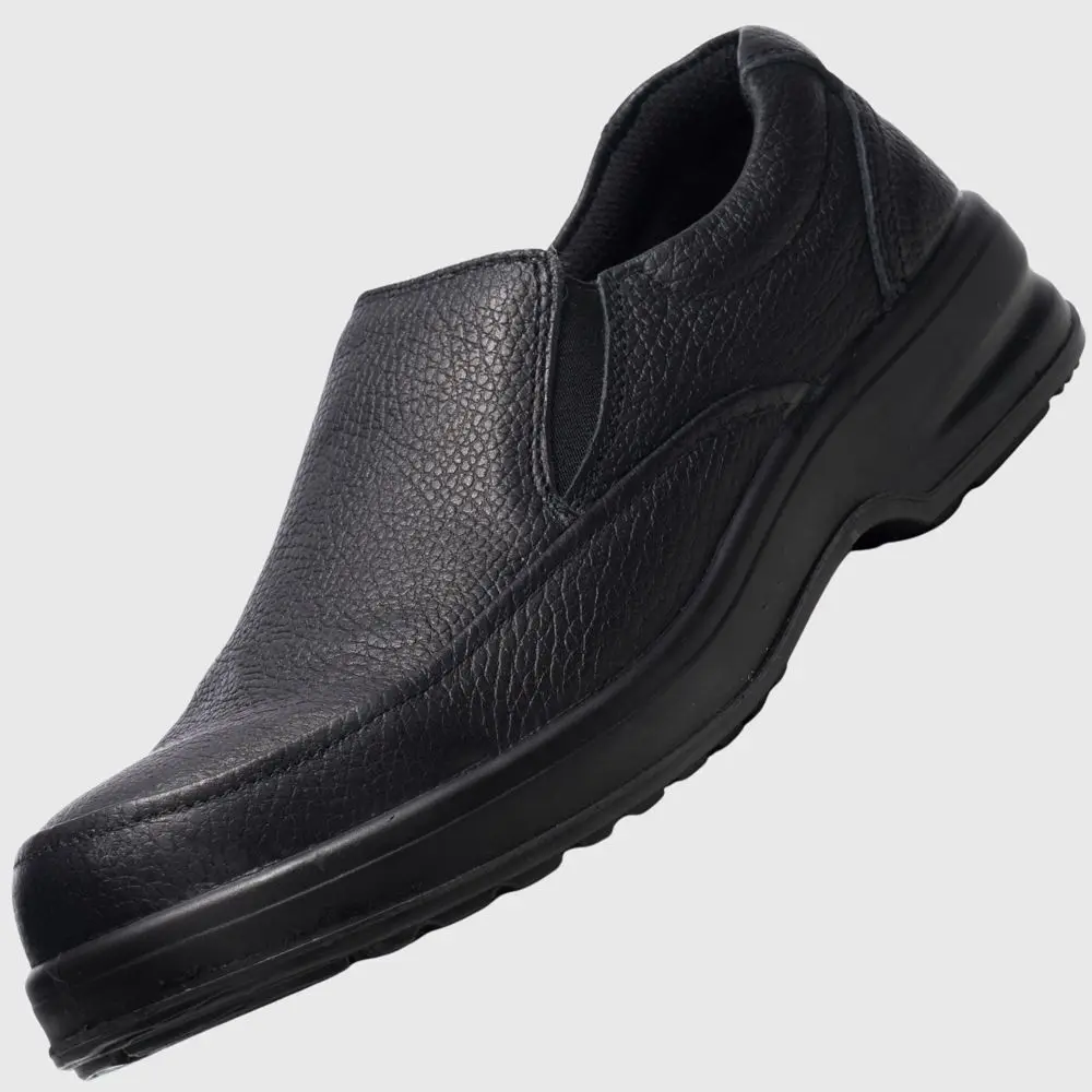 Alpine Swiss Arbete Mens Work Shoes | Slip Resistant Genuine Leather | Non Slip Loafers | All Day Comfort | Easy Slip On