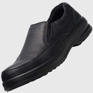 Alpine Swiss Arbete Mens Work Shoes | Slip Resistant Genuine Leather | Non Slip Loafers | All Day Comfort | Easy Slip On